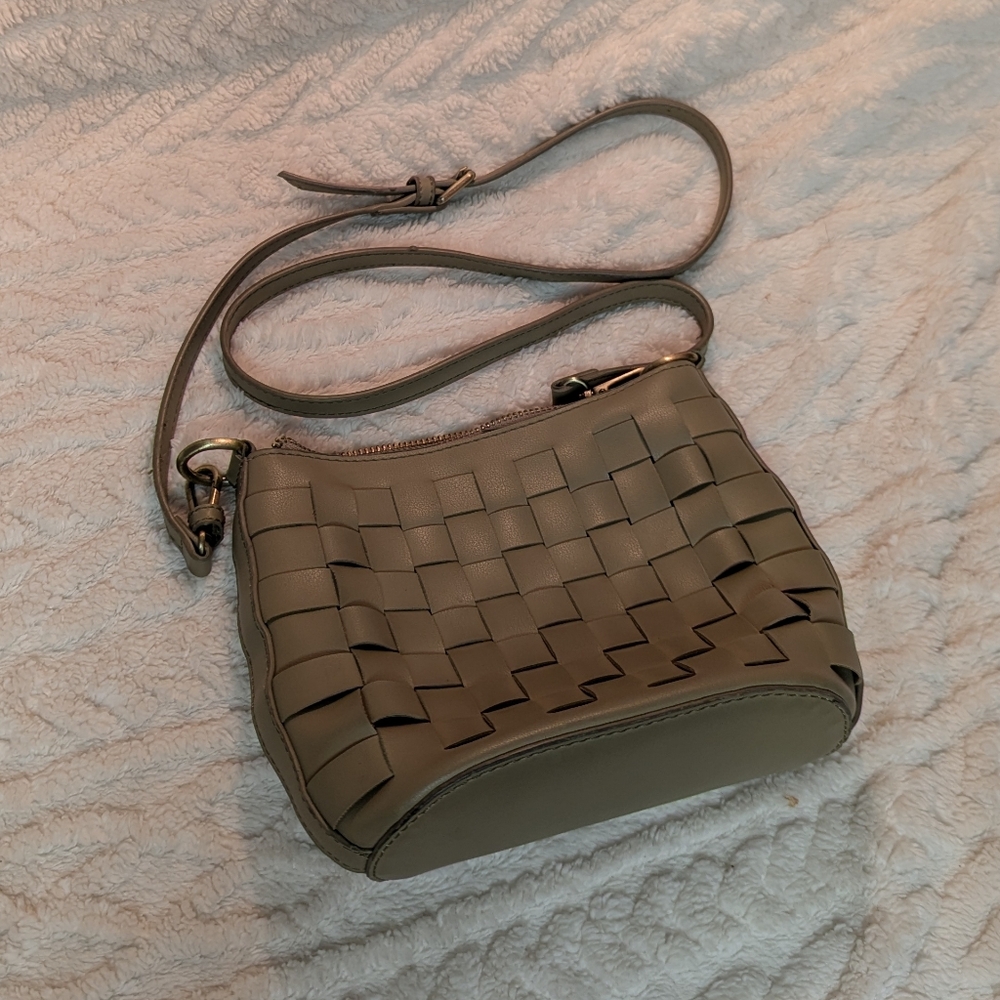 Joy Susan MACI WOVEN CROSSBODY Bag Sage